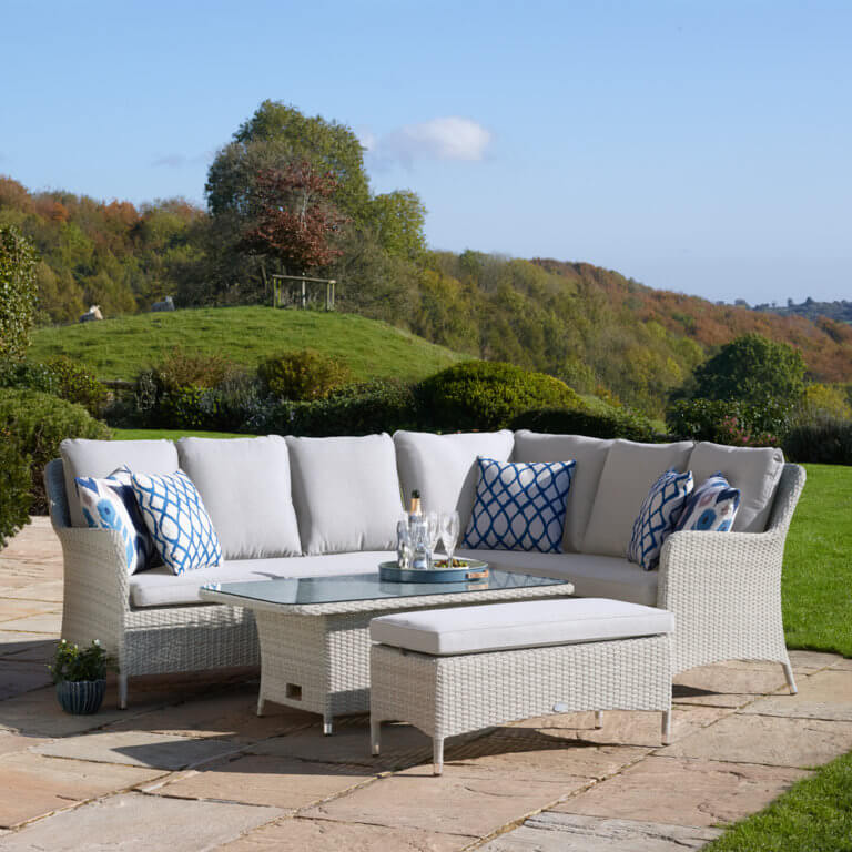 Bramblecrest Tetbury Outdoor Sofa Set With Table & Bench