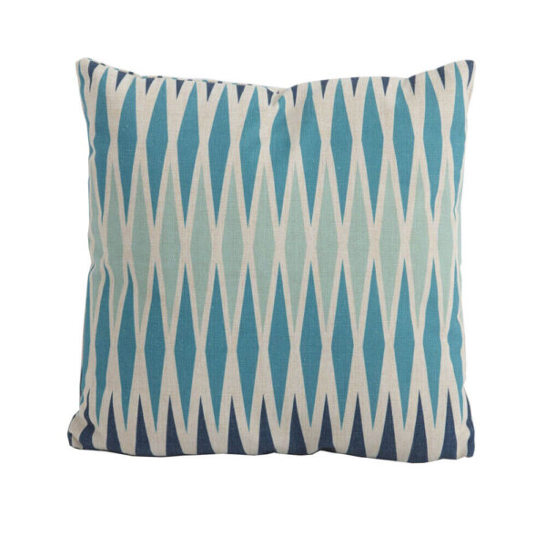 Bramblecrest harlequin blue square scatter cushion