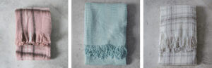3 Different Drape Throws Available On Inside Out Living