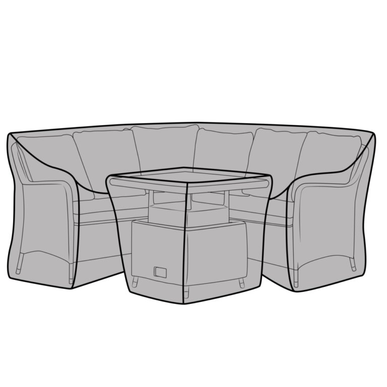 Bramblecrest Tetbury Garden Sofa Set, adjustable table and stools