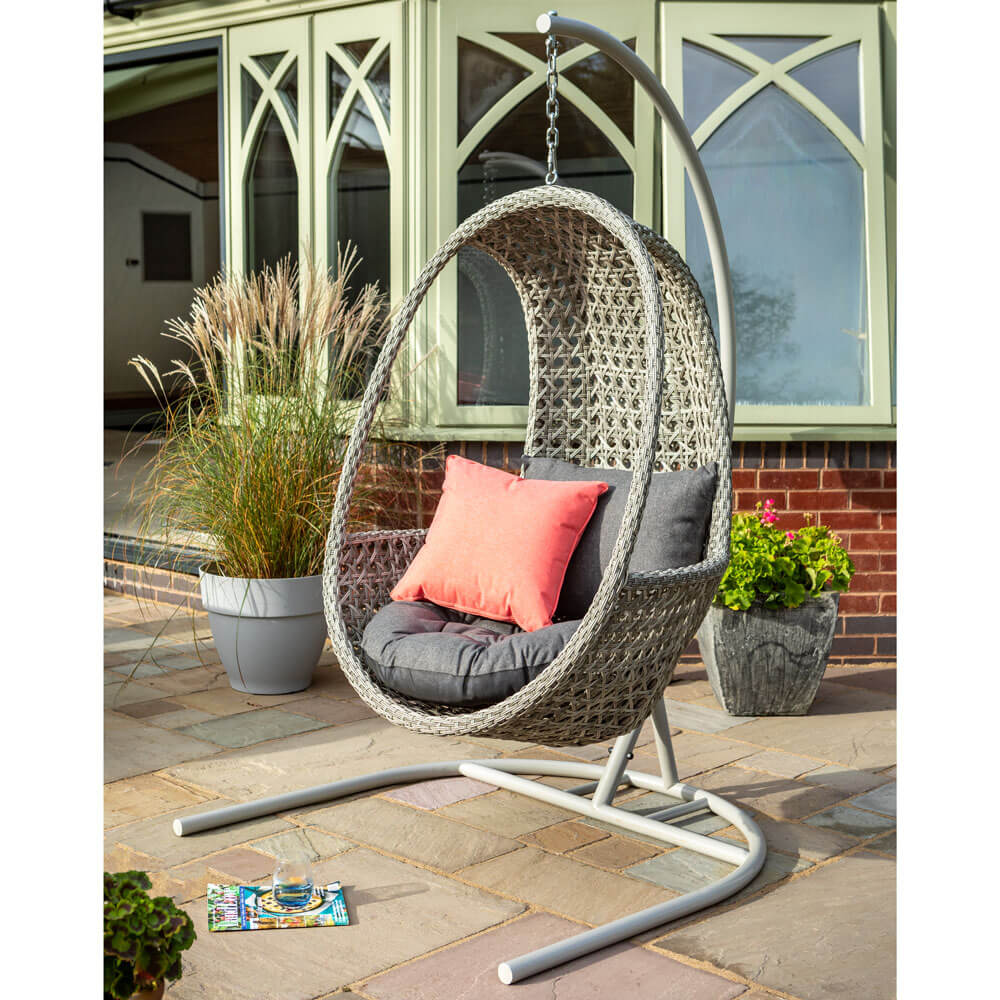 2020 Hartman Heritage Single Hanging Cocoon Chair - Ash/Slate