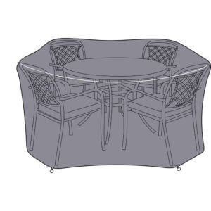 illustration of aluminium 4 seat round protective cover