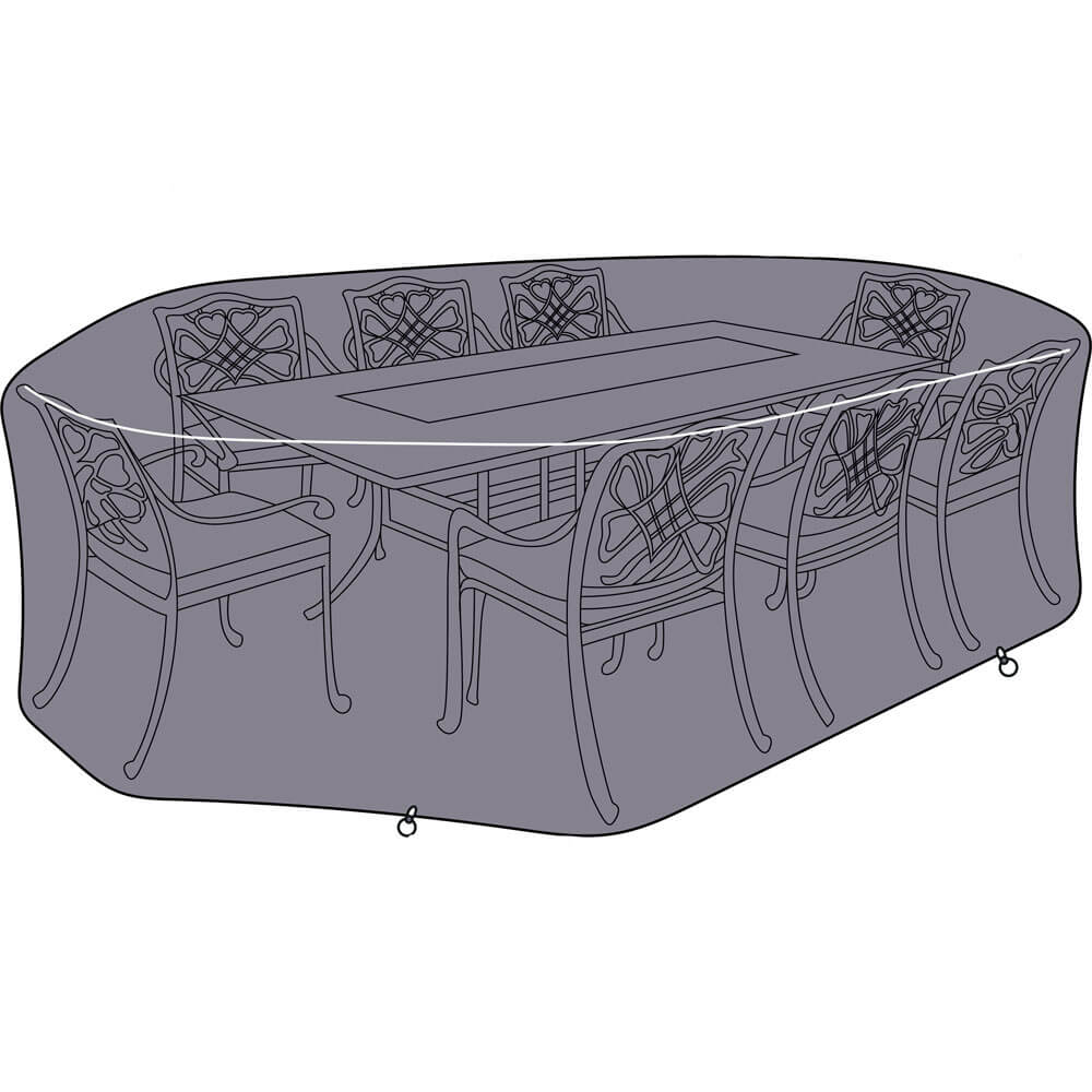 2021 Hartman 8 Seat Rectangular & Oval Cast Aluminium Set Protective Cover