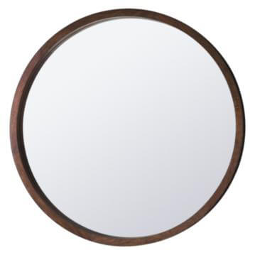 Chic Brown round mirror