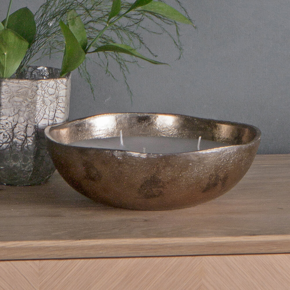 Bilbao Gold Candle Bowl