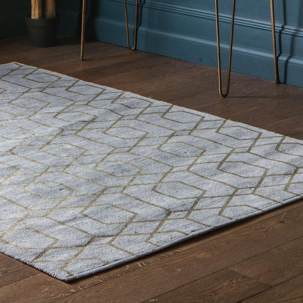 Highbury Rug - Grey/Gold