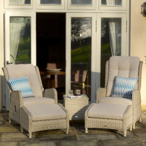 Two_Garden_chairs_One_Reclined_in_Front_Of_Patio_Windows