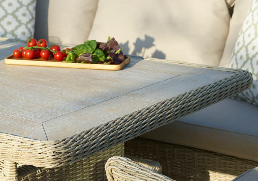Close Up of Bramblecrest Monterey Adjustable Outdoor Dining Table