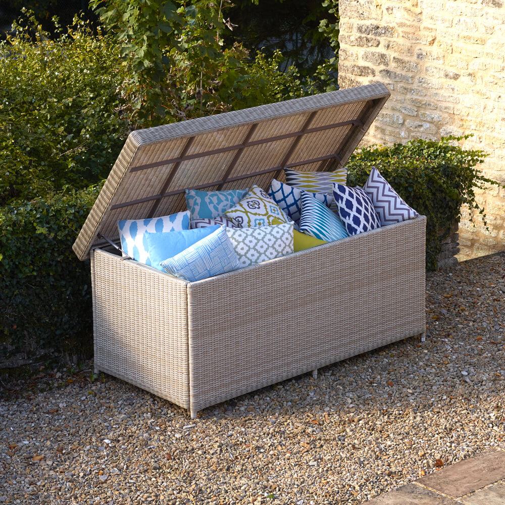 2021 Bramblecrest Monterey Outdoor Large Cushion Storage Box With Waterproof Liner - Sandstone