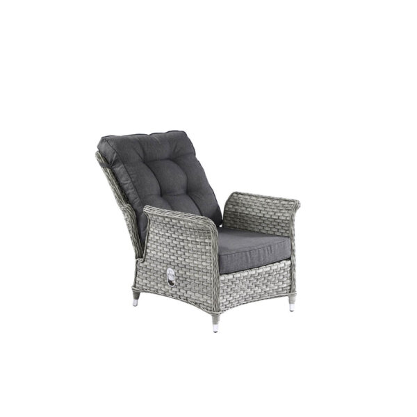 Hartman-Arm_Chair_Grey_Fully_Reclined_on_white_background