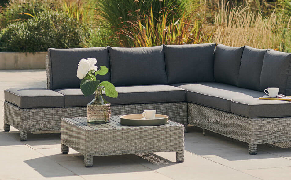 Kettler Palma Low Lounge Corner Sofa Set Inside Out Living - Kettler Outdoor Garden Furniture Uk