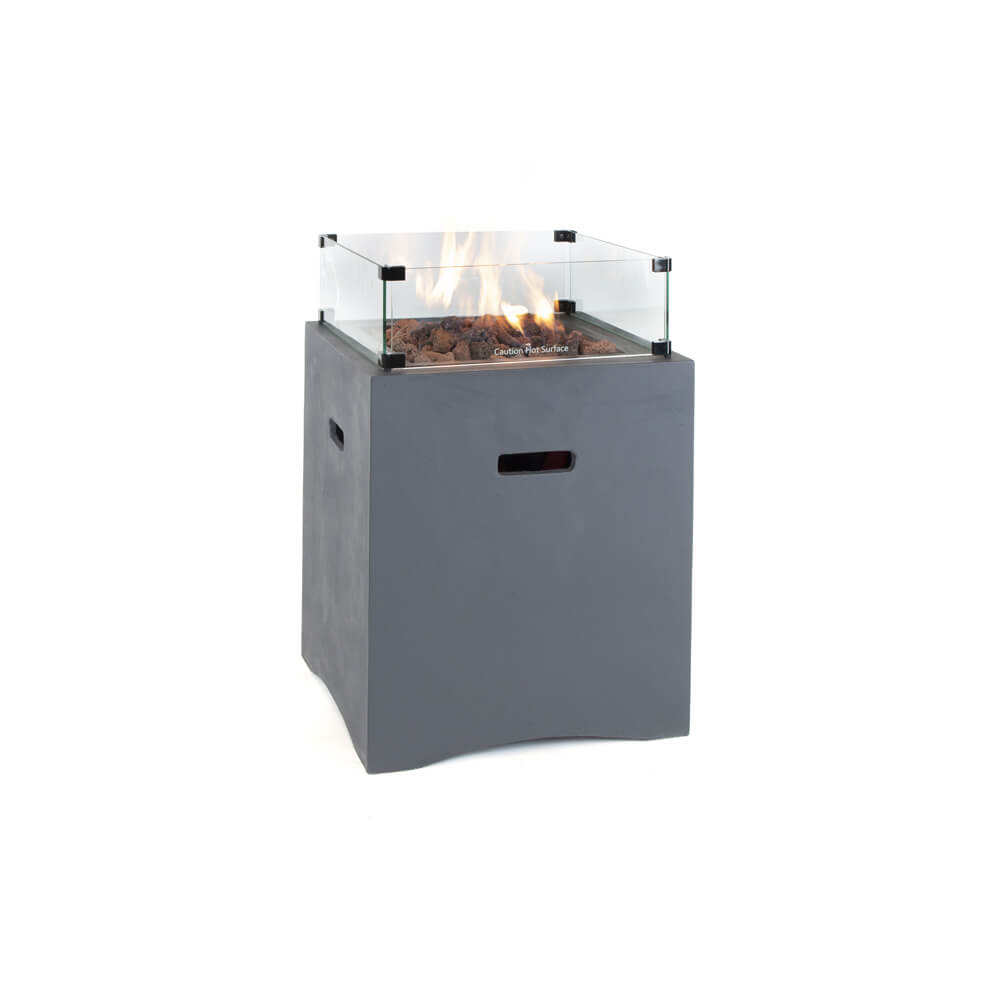Kettler Universal Fire Pit Square 52cm with Glass Shield