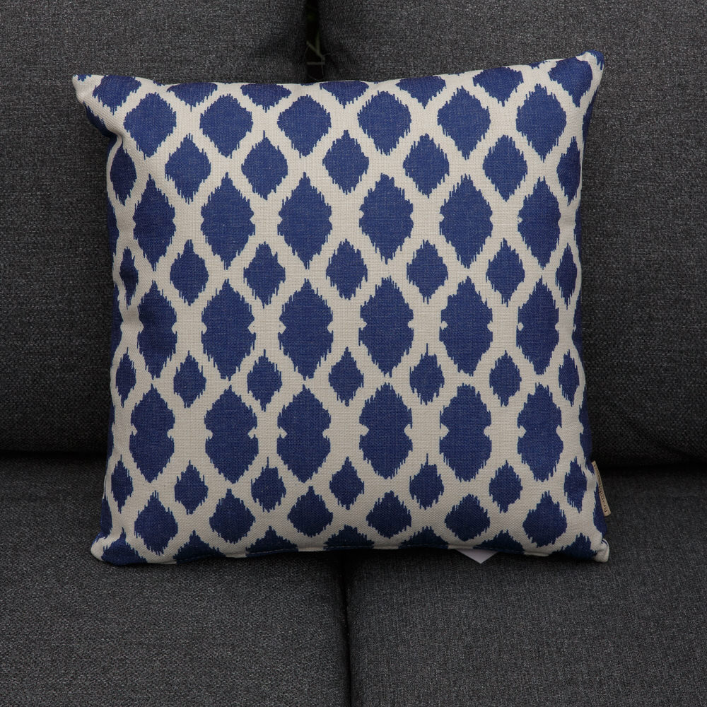 Bramblecrest Blue Trellis Square Scatter Cushion Inside Out Living