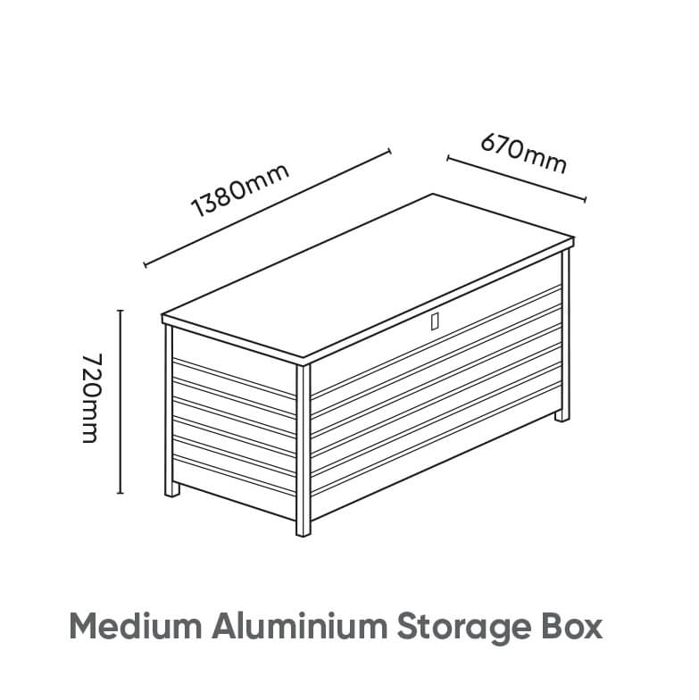 Kettler Medium Aluminium Storage Box Inside Out Living