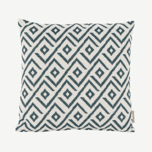 Bramblecrest Green Geometric Square Scatter Cushion