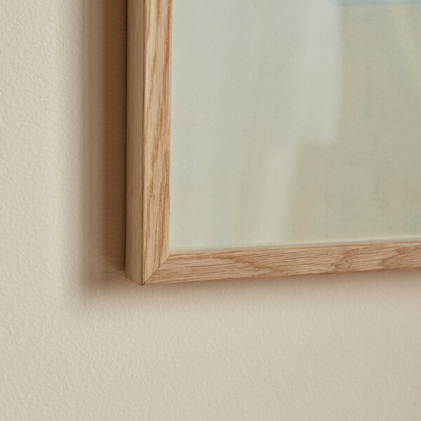 corner of wood grain frame