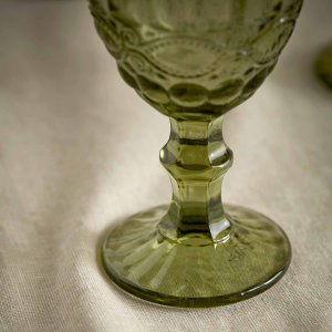 Leighton Wine Glass Green