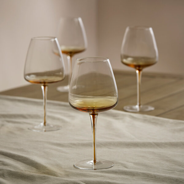 Melbury Red Wine Glass Amber