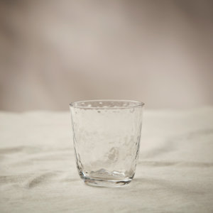 Pebley Hammered Clear Tumbler