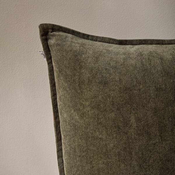 Ivy Cushion Cover Dark Olive