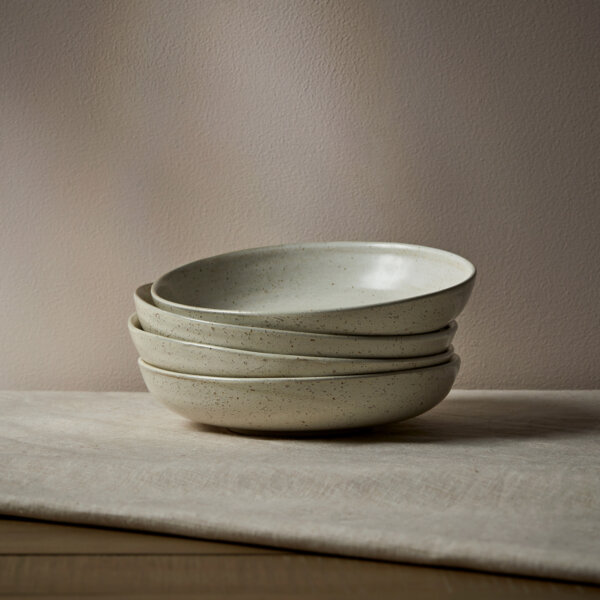 Delamere Shallow Bowl Grey/White