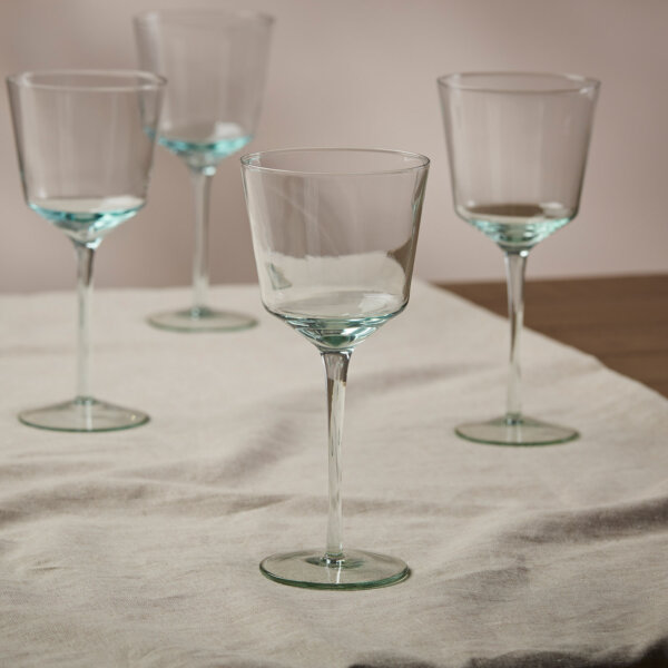 Olton Wine Glass Soft Green Set Of 4