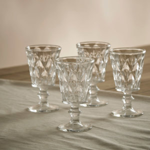 Carleton Red Wine Glass Set of 4 Clear