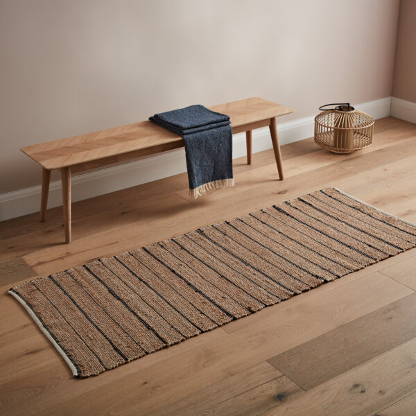 Hurston Long Rug Natural/Black