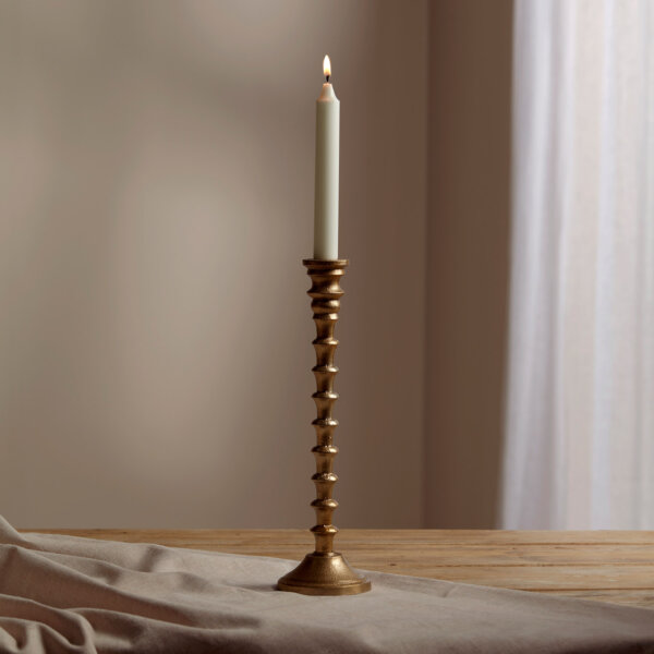 Sampford Candleholder Large Antique Brass