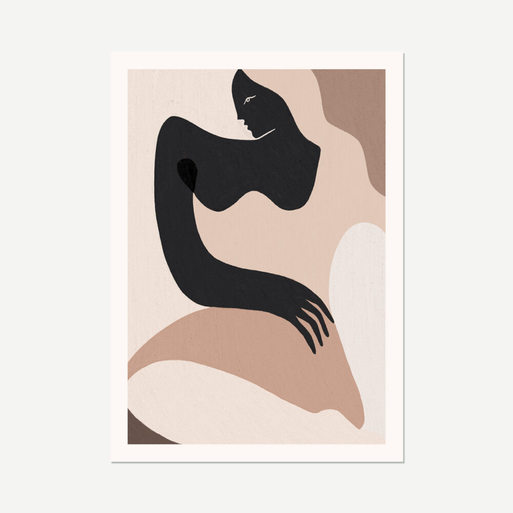 Female abstract from art print by Kit Agar