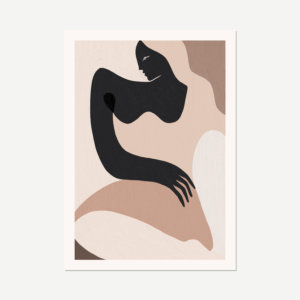 Female abstract from art print by Kit Agar