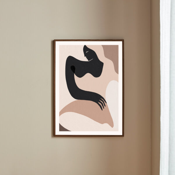 Female abstract from art print by Kit Agar