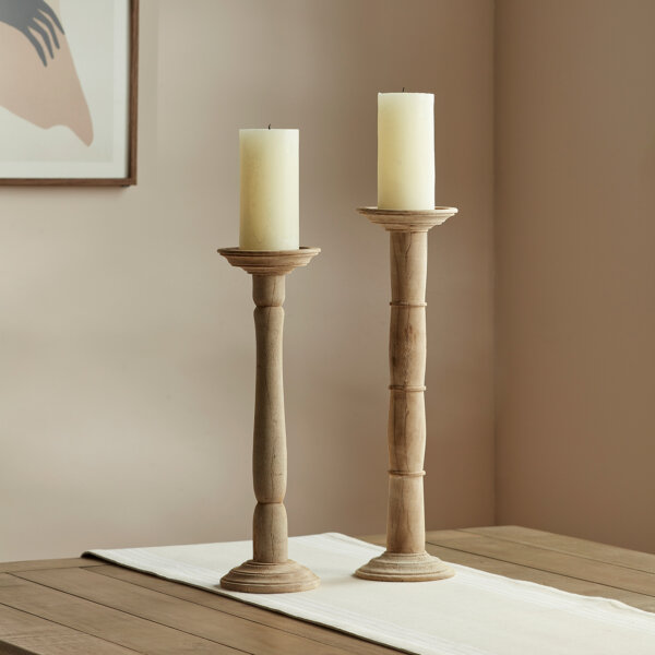 Ide Candleholder Pair Large Natural