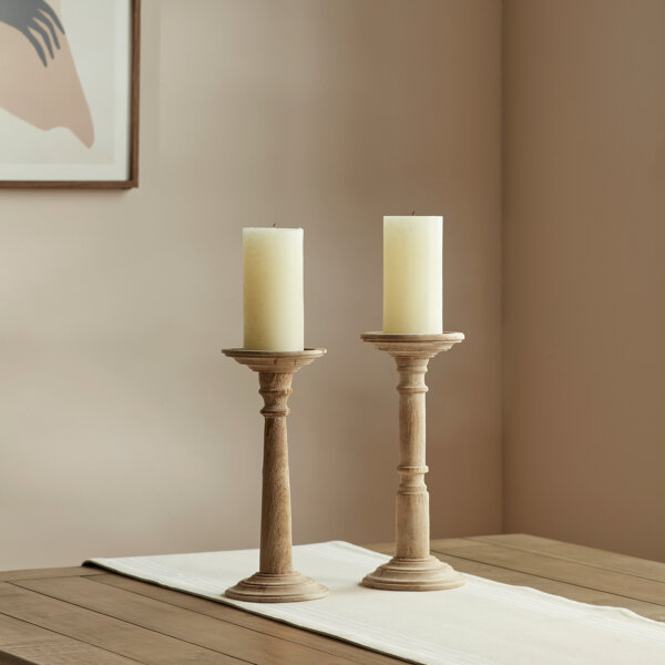 Ide Candleholder Pair Small Natural