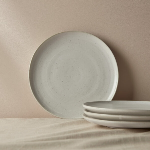 Delamere Dinner Plate Grey/White