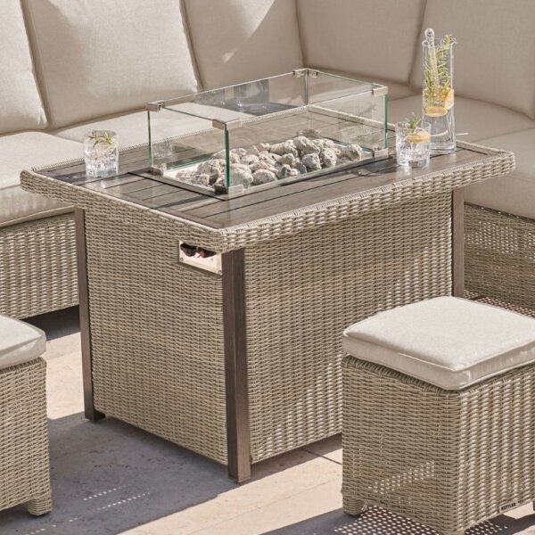 Kettler Palma Mini Fire Pit Table - Oyster
